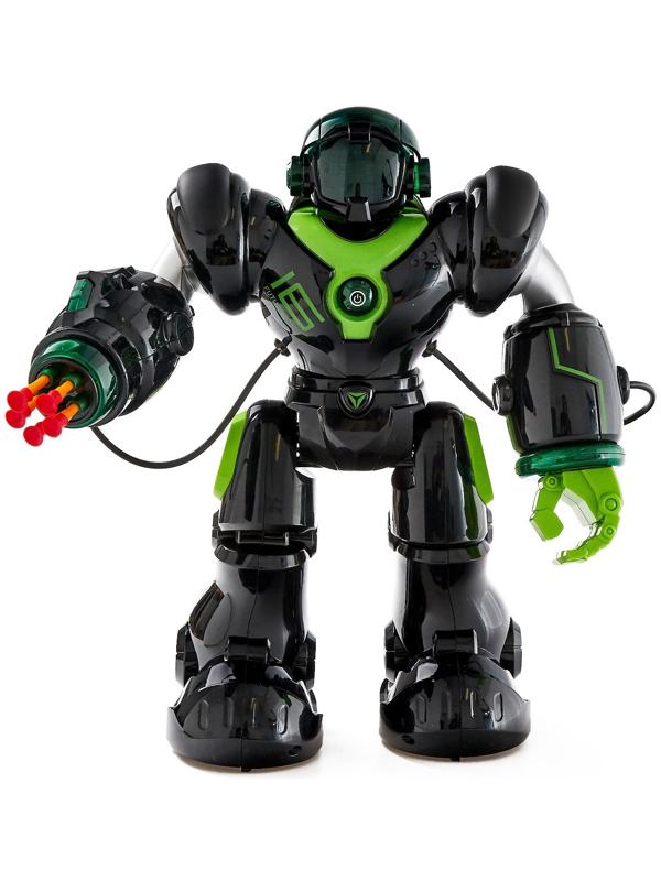 Робот радиоуправляемый «Патрульный», световые эффекты, русское озвучивание, цвет чёрный