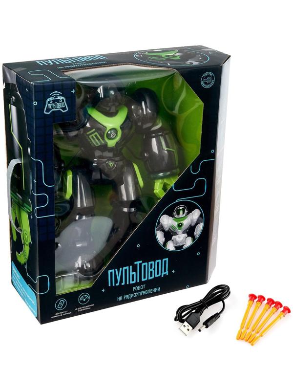 Робот радиоуправляемый «Патрульный», световые эффекты, русское озвучивание, цвет чёрный