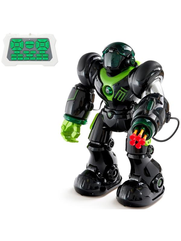 Робот радиоуправляемый «Патрульный», световые эффекты, русское озвучивание, цвет чёрный