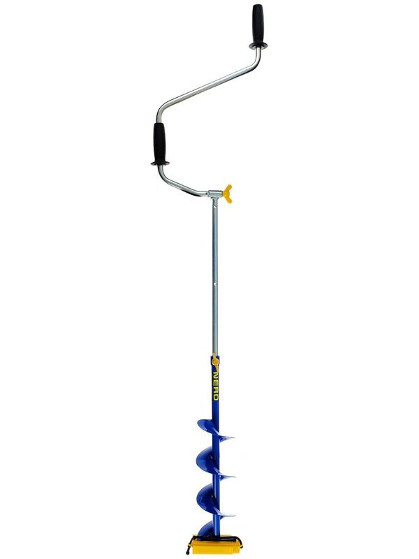 Ледобур NERO-MINI-130Т телескопический, L-шнека-0.36 м, L-транспортировочная 0.6 м, L-рабочая 1 м, 2.25 кг