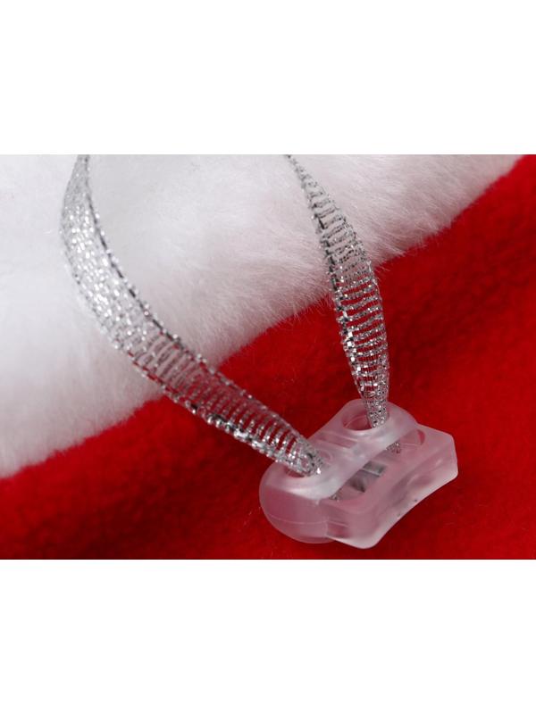 Колпак новогодний для собак, XS-S (высота 12 см, обхват головы 22 см), микс