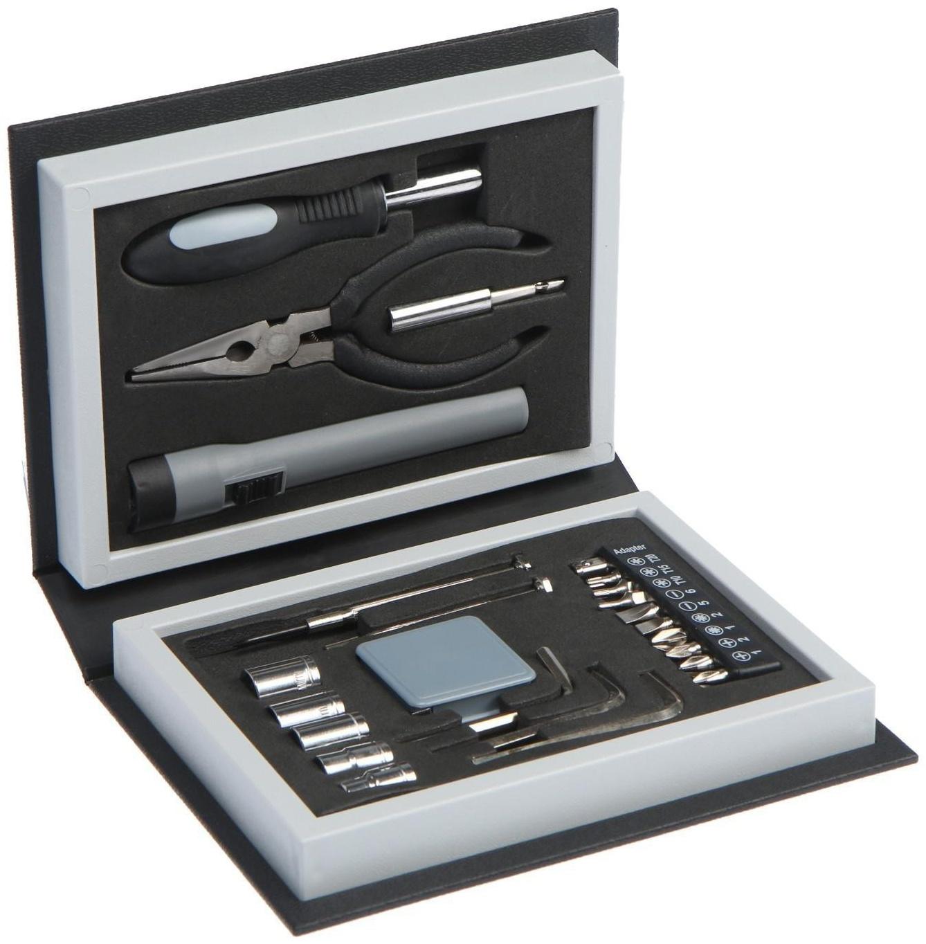 Набор инструментов ТУНДРА, подарочный пластиковый кейс 