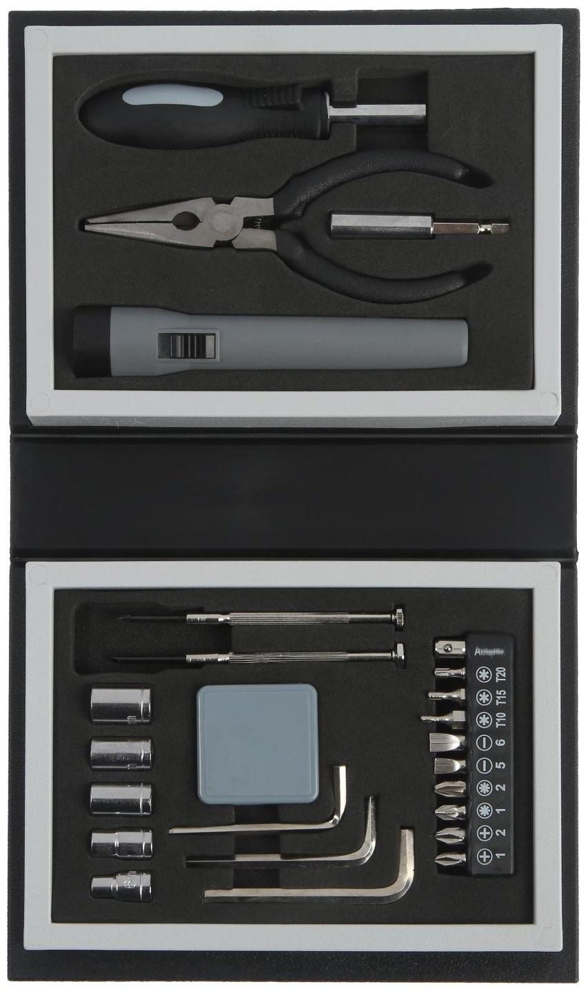 Набор инструментов ТУНДРА, подарочный пластиковый кейс 