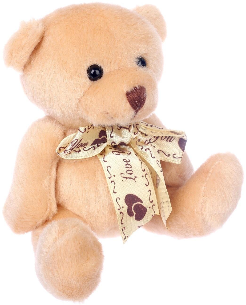 Мягкая игрушка «Мишка с бантом», цвета МИКС