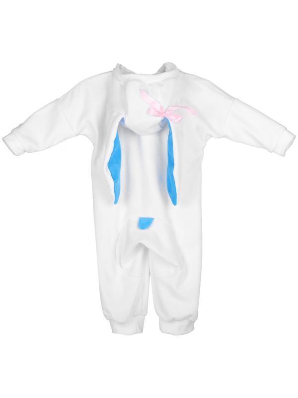 Карнавальный костюм для малышей «Зайчик с голубыми ушами», велюр, хлопок, рост 74-92 см