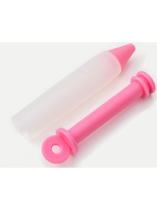 Шприц кондитерский Доляна «Силиса», 4 насадки, 15×2,5×2,5 см