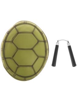 Карнавальный набор «Черепашки-ниндзя», панцирь, нунчаки