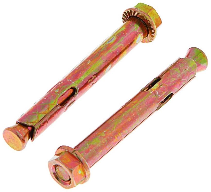 Анкерный болт, с гайкой, оцинкованный, 8х65 мм, 175 шт