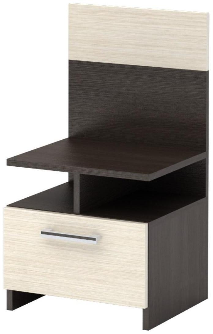 Спальня Леси, набор -  комод 800, кровать 1600, тумбы 2 шт , Венге/Дуб белфорд