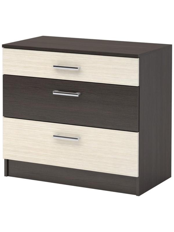 Спальня Леси, набор -  комод 800, кровать 1600, тумбы 2 шт , Венге/Дуб белфорд