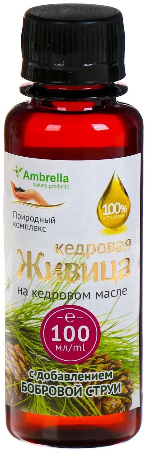 Кедровая живица на кедровом масле с бобровой струёй, при импотенции, 100 мл