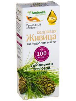 Кедровая живица на кедровом масле с бобровой струёй, при импотенции, 100 мл
