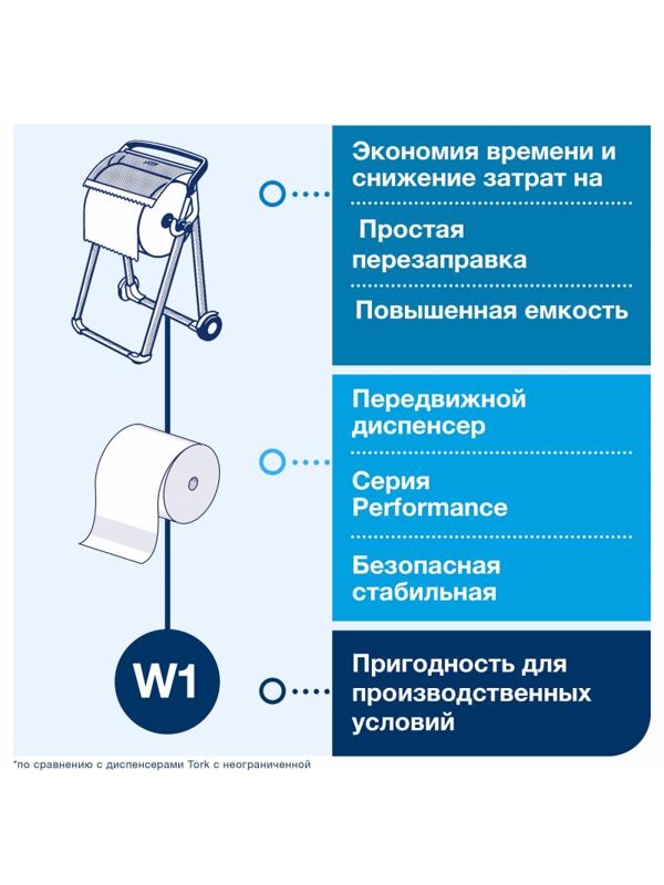 Диспенсер для протирочных материалов напольн Tork Performance рул W1652000