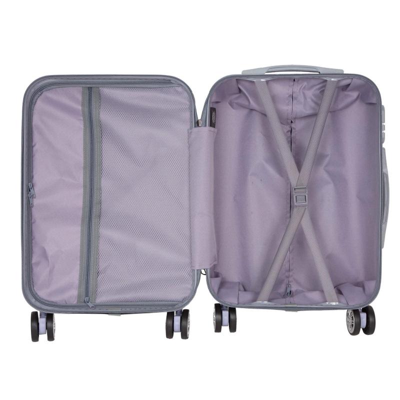 Чемодан малый  Девочка пластикABS, бежевый (20),(2-ой), РА053