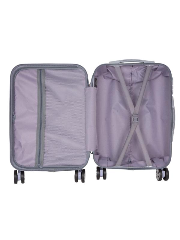 Чемодан малый  Девочка пластикABS, бежевый (20),(2-ой), РА053