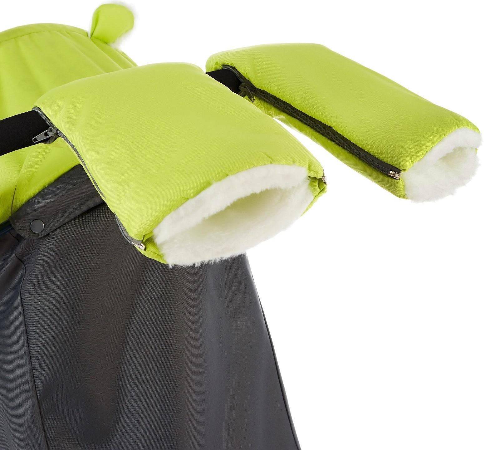 Санки коляска «Ника Детям НД 7-6», рисунок с жирафом, цвет лимонный, механизм качания