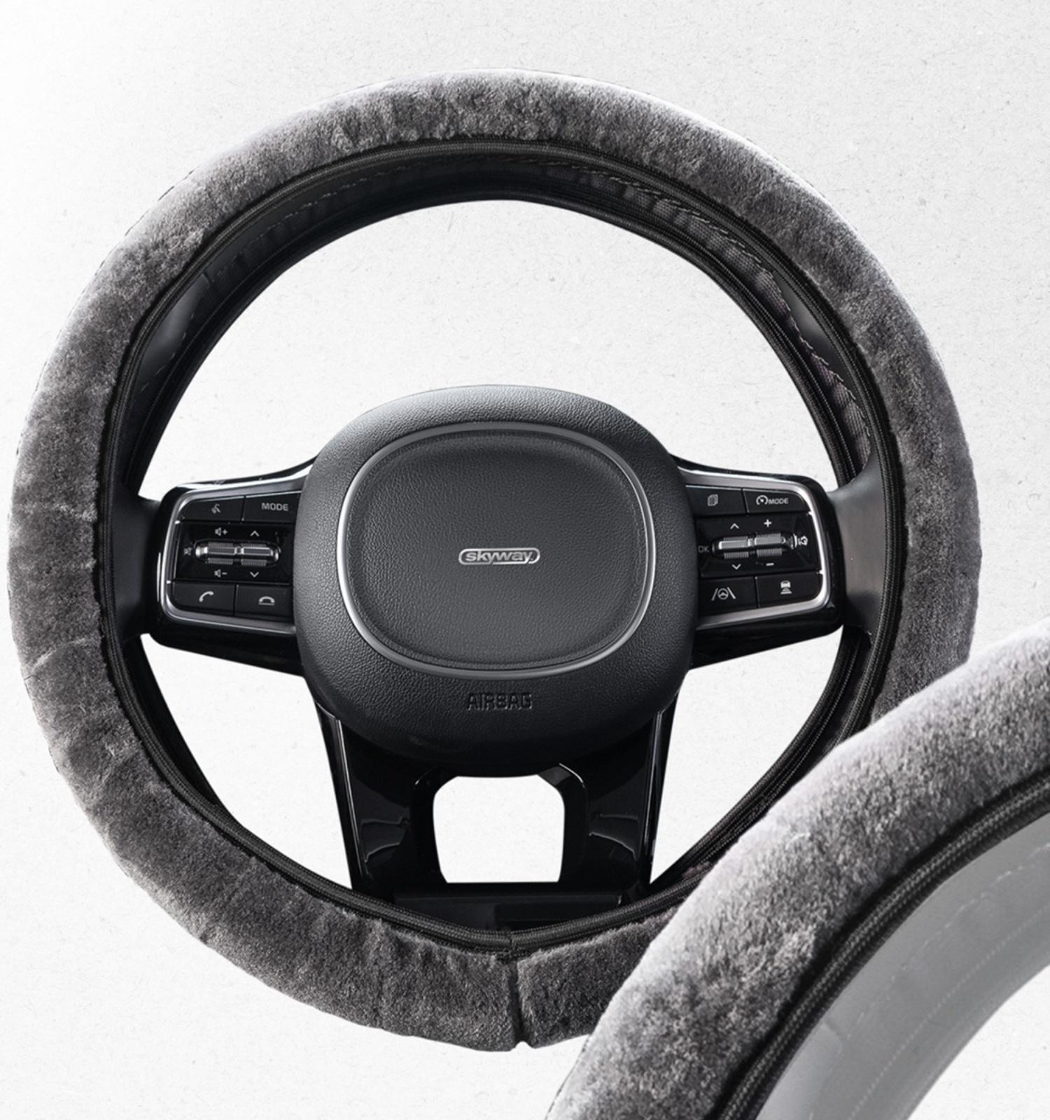 Оплетка Skyway Arctic-6, размер M, серый, искусственный мех, S01107030