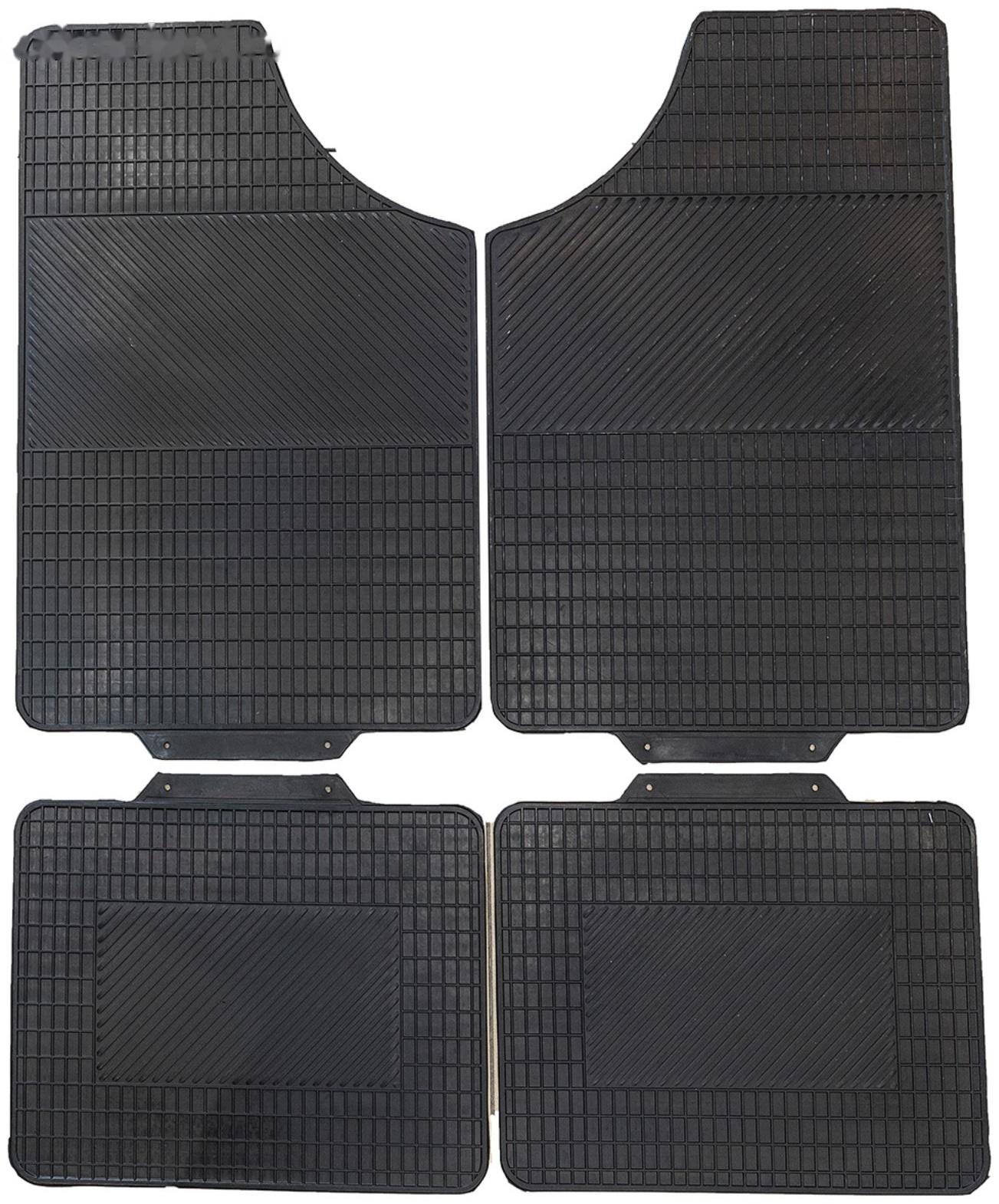 Коврики автомобильные Skyway 013, 4 предмета, резиновый,черный, S01704013