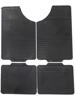Коврики автомобильные Skyway 013, 4 предмета, резиновый,черный, S01704013