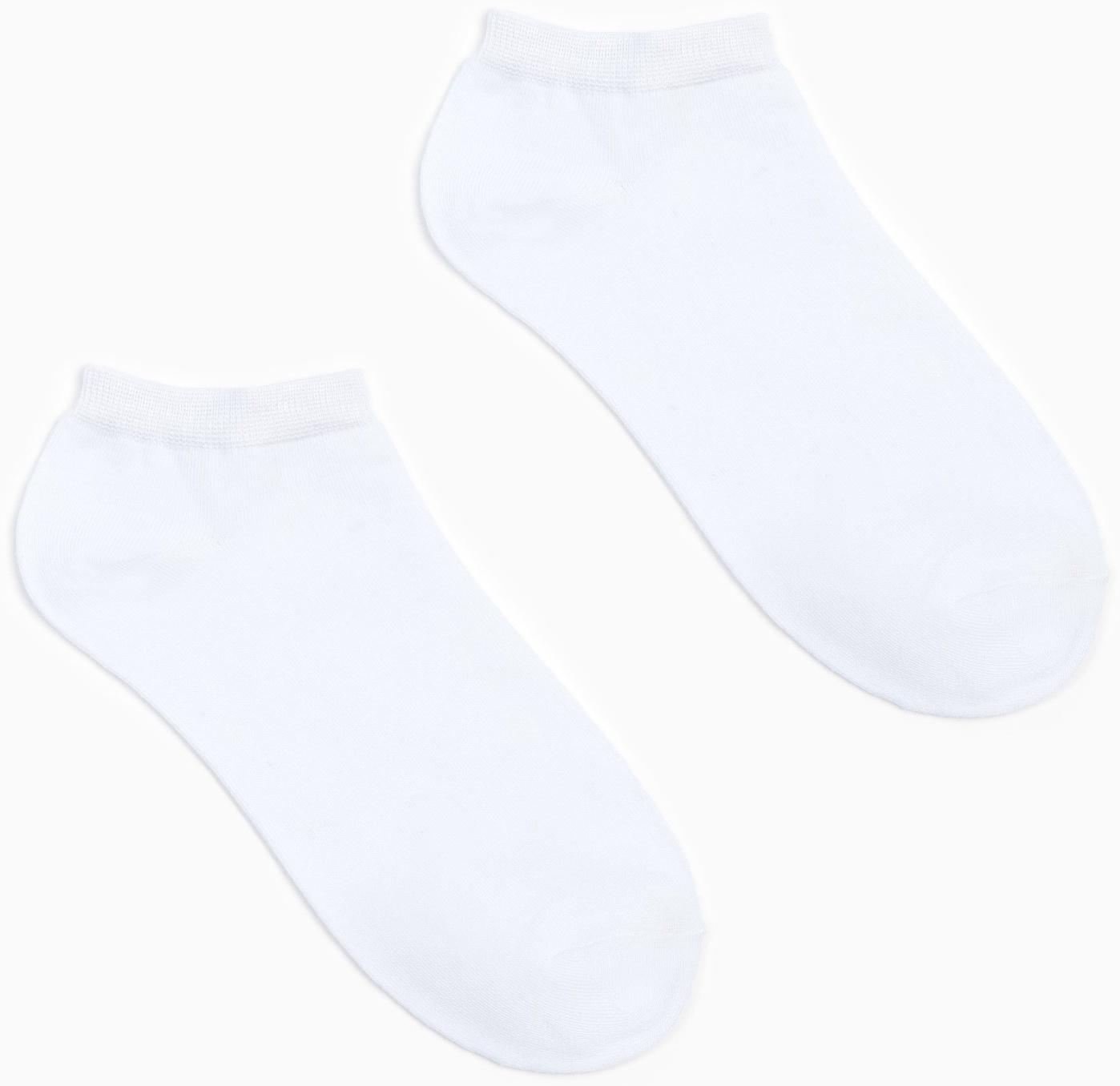 Носки мужские укороченные MINAKU «Бамбук», цвет белый, размер 40-41 (27 см)