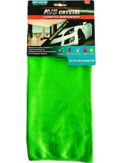 Салфетка микрофибра для стекол, зеркал, хрома, AVS MF-6036, 35 х 40 см