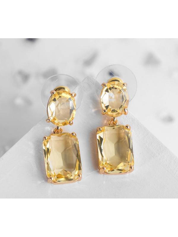 Серьги со стразами 