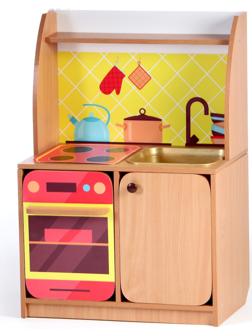 Игровой набор Кухня Машенька мойка МИКС, 684х400х1002, Цветной