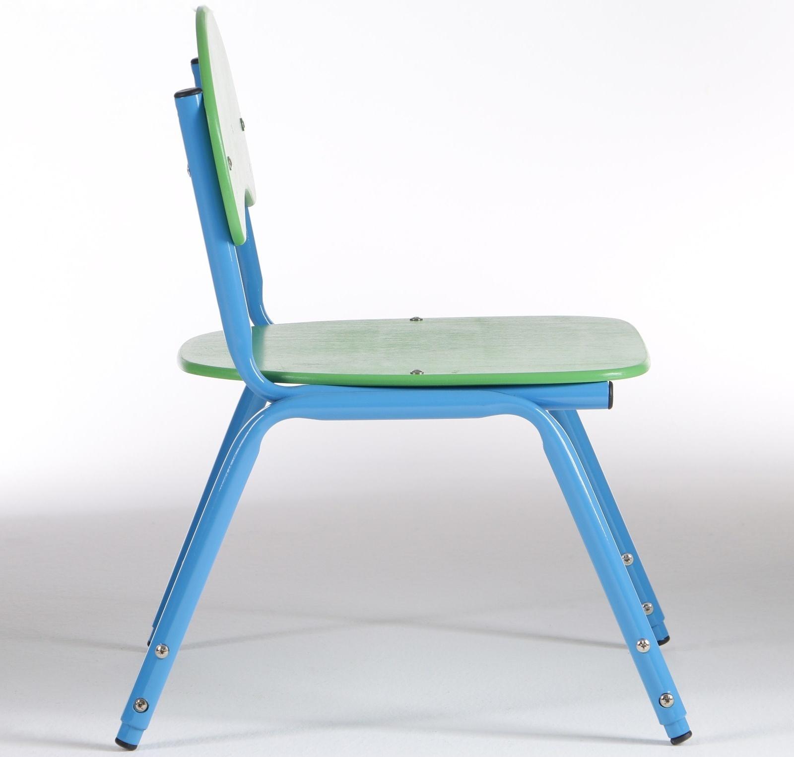 Стул детский штабелируемый Сема гр.1-3, Зеленый/Синий