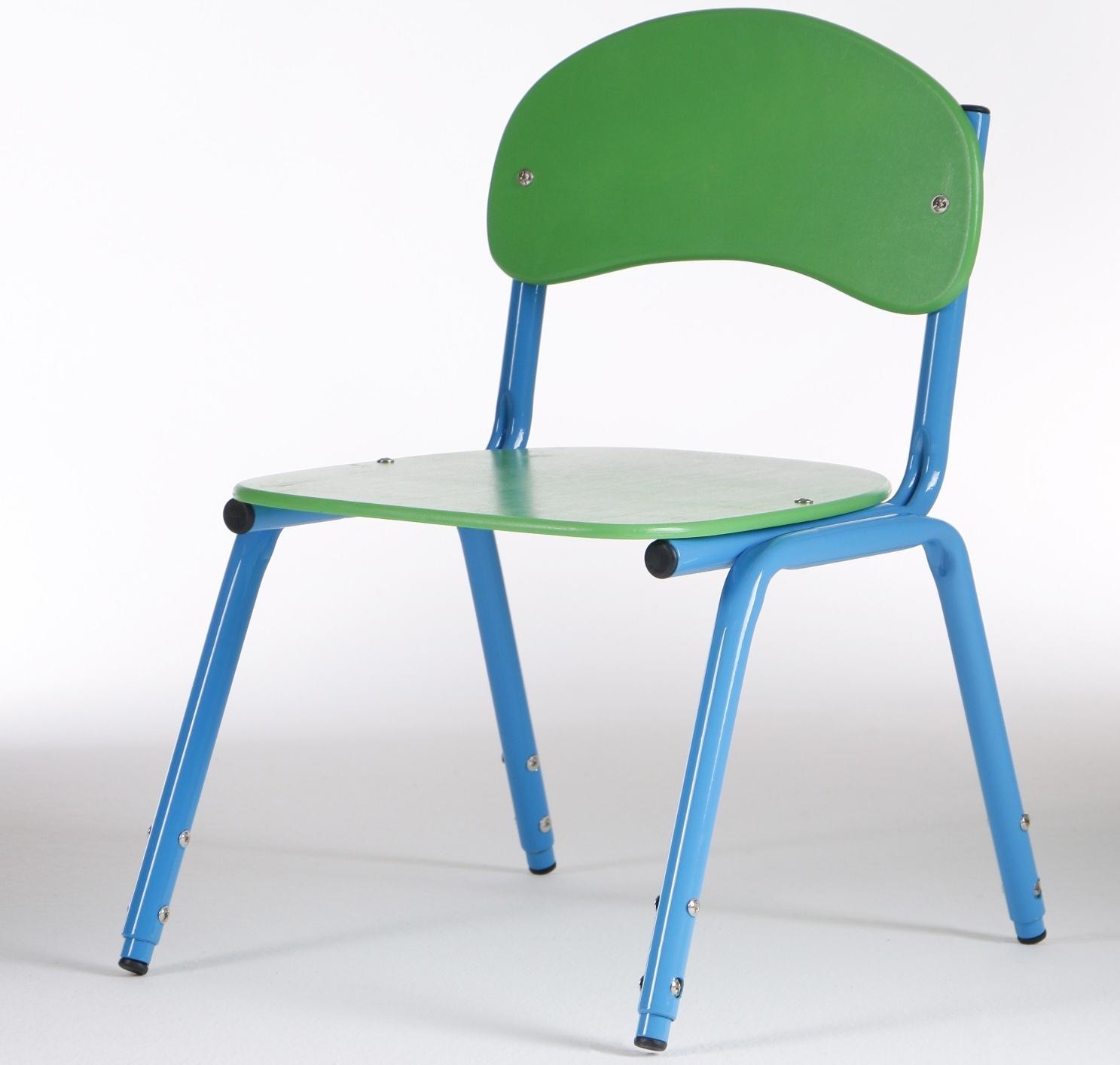 Стул детский штабелируемый Сема гр.1-3, Зеленый/Синий