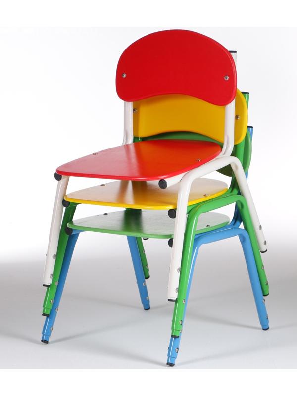 Стул детский штабелируемый Сема гр.1-3, Зеленый/Синий