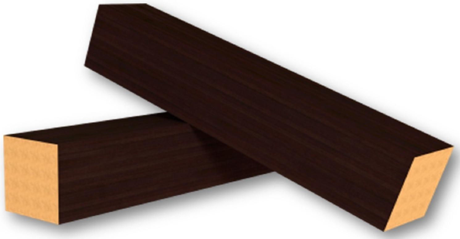 Столбик для напольного плинтуса МДФ  Венге, упаковка 6 штук