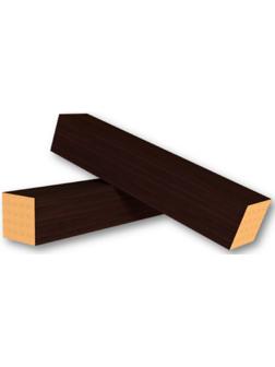 Столбик для напольного плинтуса МДФ  Венге, упаковка 6 штук