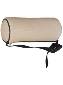 Подушка валик d10 см, на подголовник, бежевая