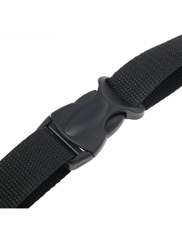 Подушка на сиденье из экокожи, с фиксирующим ремнем, черная