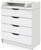 Комод детский с пеленальным столиком Сириус-2 Wood 804 ПВХ, белый премиум, 4 ящика