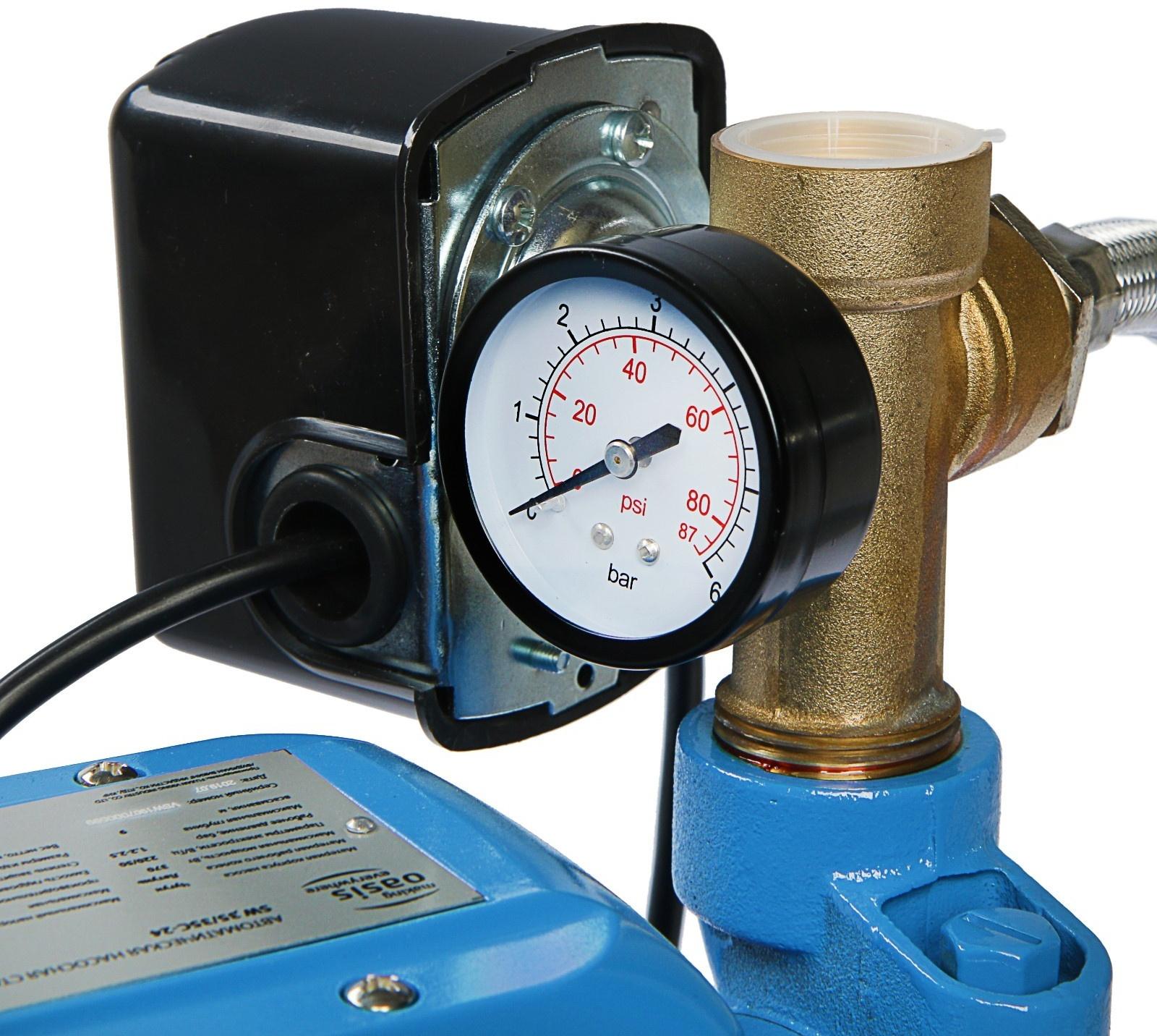 Насосная станция Oasis S 35/35CV - 24, 370 Вт, напор 35 м, 35 л/мин, бак 24 л