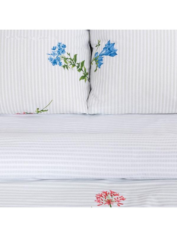 Постельное бельё Этель 1.5 сп Wild flowers 143*215 см,150*214 см, 70*70 см 2 шт