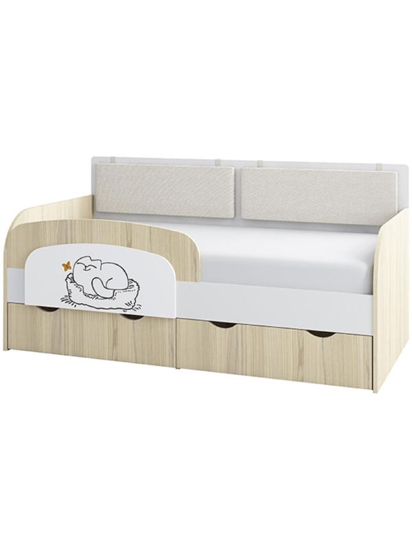 Бортик защитный «Кот», 900 × 48 × 380 мм, цвет туя светлая