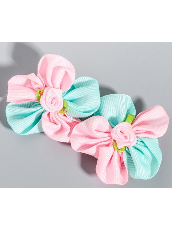 Набор заколок-розочек, Маша и Медведь, 2 шт  МИКС