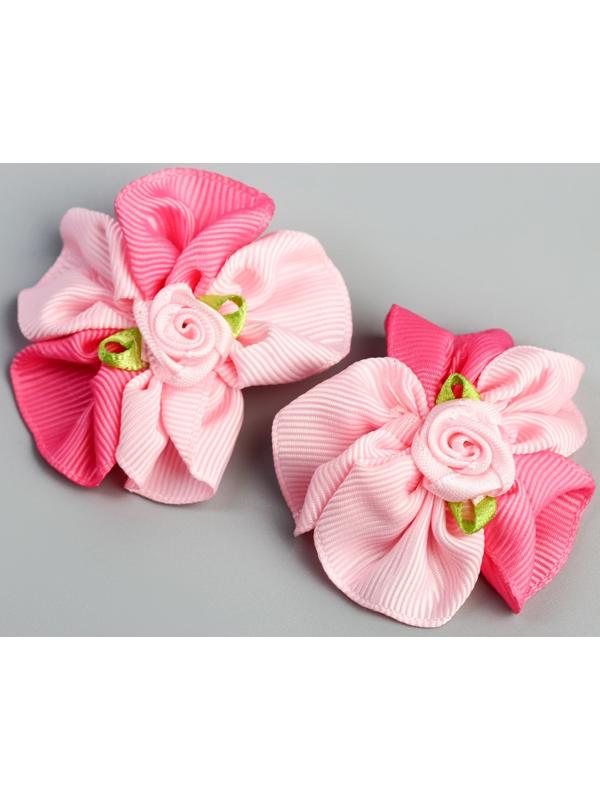 Набор заколок-розочек, Маша и Медведь, 2 шт  МИКС