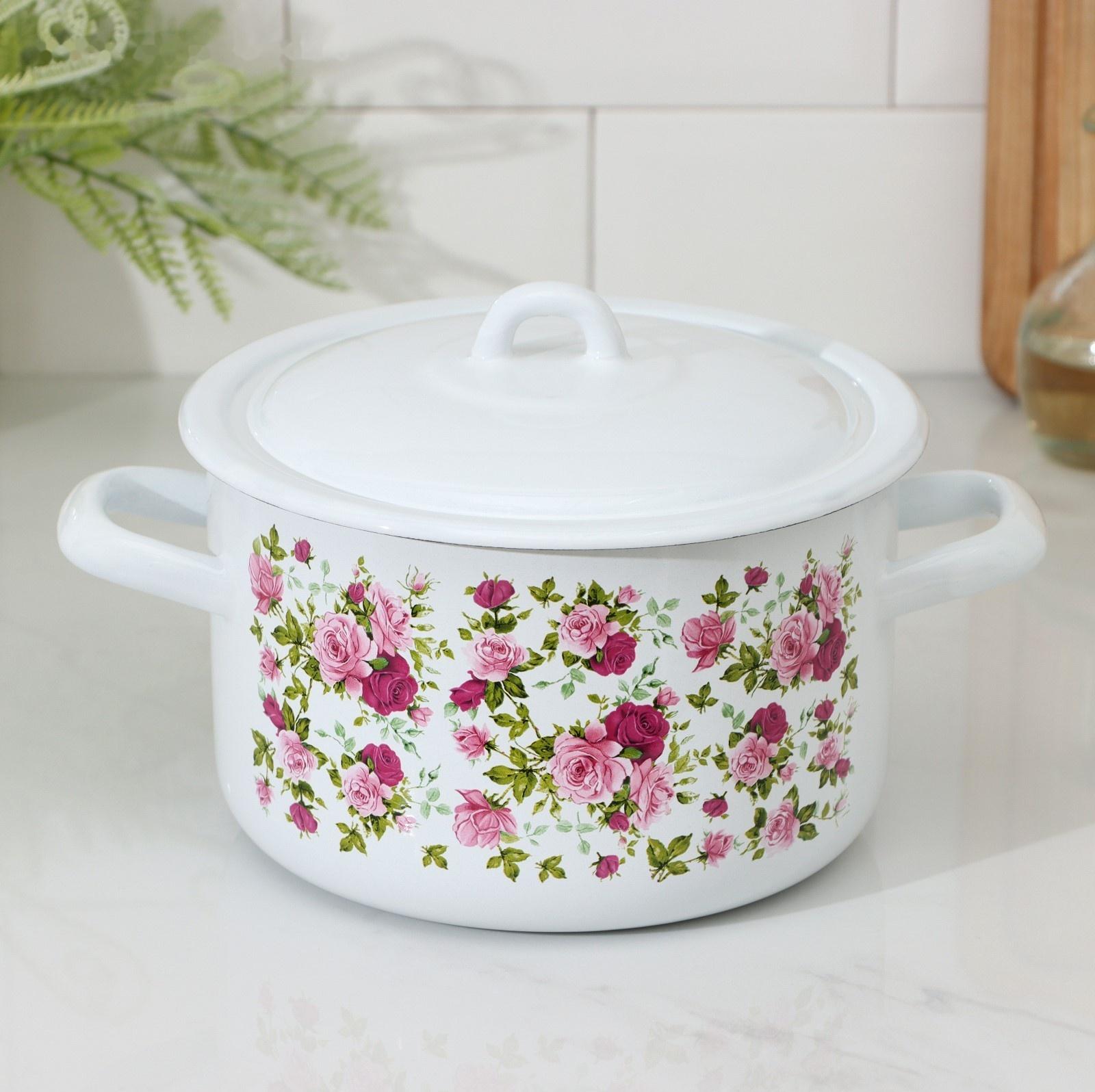 Кастрюля цилиндрическая, 2,9 л, индукция, рисунок МИКС