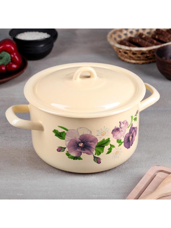 Кастрюля цилиндрическая, 2,9 л, индукция, рисунок МИКС