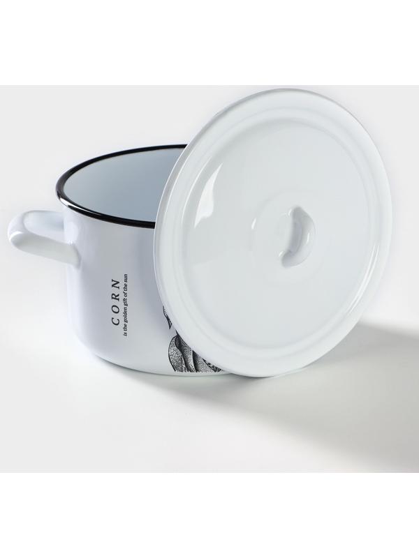 Кастрюля цилиндрическая, 2,9 л, индукция, рисунок МИКС