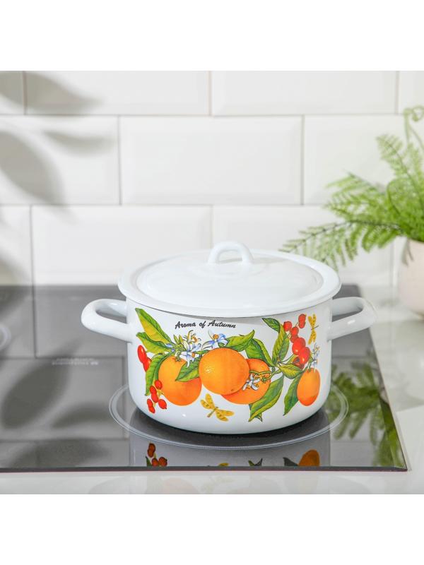 Кастрюля цилиндрическая, 2,9 л, индукция, рисунок МИКС