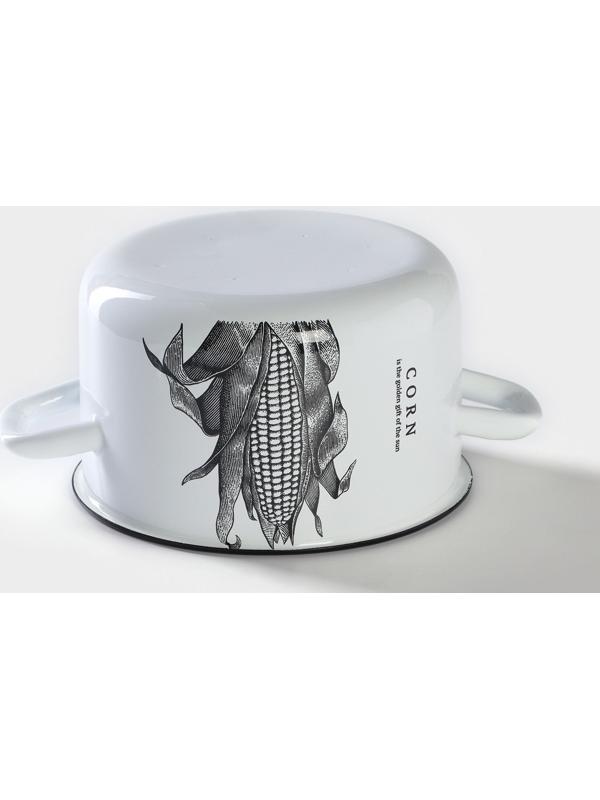 Кастрюля цилиндрическая, 2,9 л, индукция, рисунок МИКС