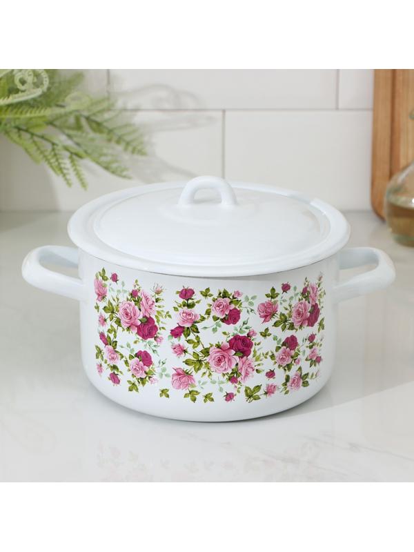 Кастрюля цилиндрическая, 2,9 л, индукция, рисунок МИКС