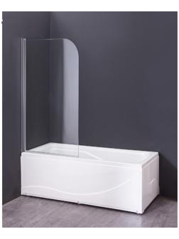 Душевая шторка Loranto CS-F01, 120 x 65 см, прозрачное стекло 6 мм