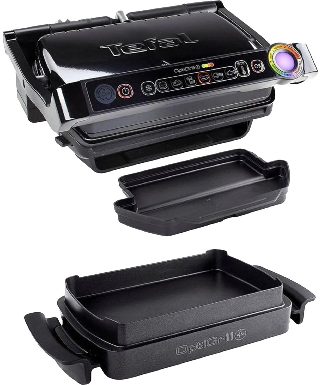 Гриль электрический Tefal GC714834, 2000 Вт , антипригарное покрытие, 30 x 20 см