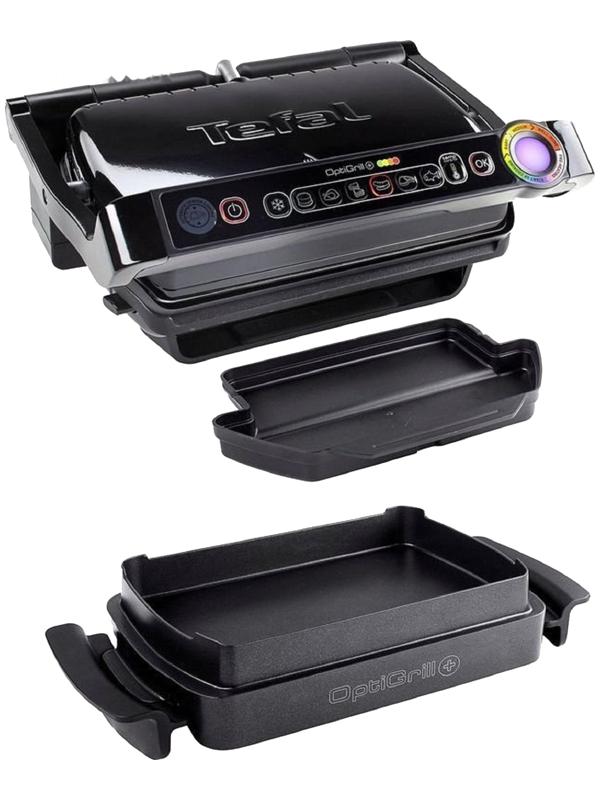 Гриль электрический Tefal GC714834, 2000 Вт , антипригарное покрытие, 30 x 20 см