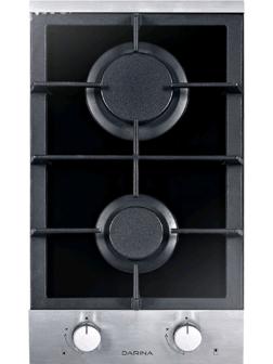 Варочная поверхность Darina 1T2 C523 X1, газовая, 2 конфорки, 29 см, цвет нерж.сталь